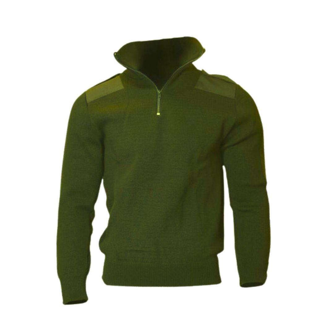 Tricota Verde Forrada Cuello Alto