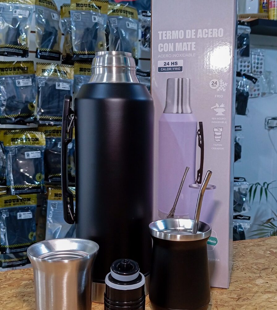 TERMO 1,9LTS CON MATE Y BOMBILLA DE REGALO
